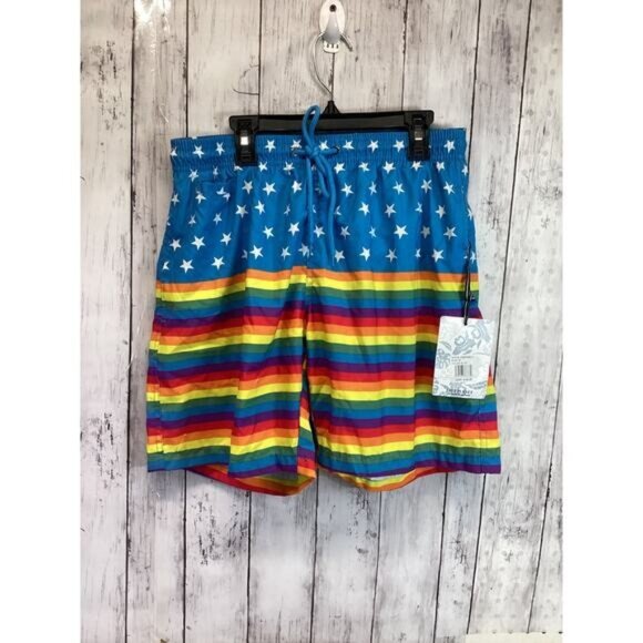 cowgirl argyle boho cozy grandpa dad Free Planet Shorts Mens Medium - Picture 1 of 4